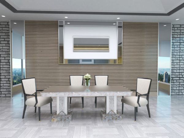 Ancient Mirrored Dining Table