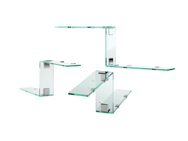 Orlando Wall-Mounted Glass Shelf without interior