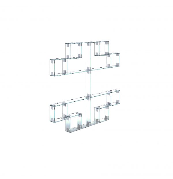 Meridian Wall-Mounted Glass Shelf without interior