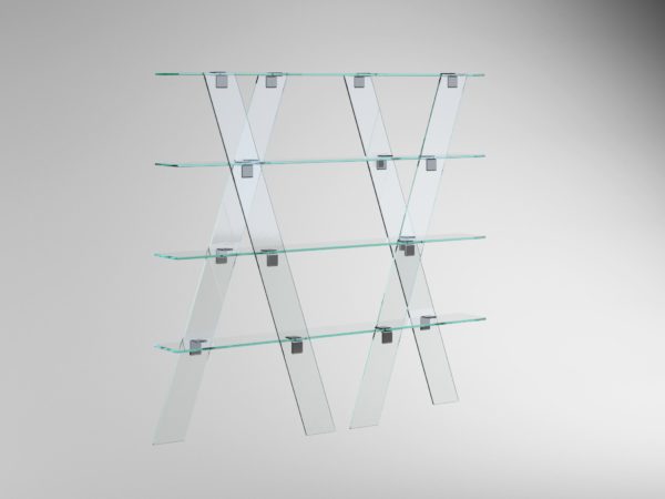Monty Wall-Mounted Glass Shelf without interior