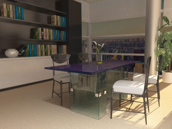 Lucent Glass Dining Table