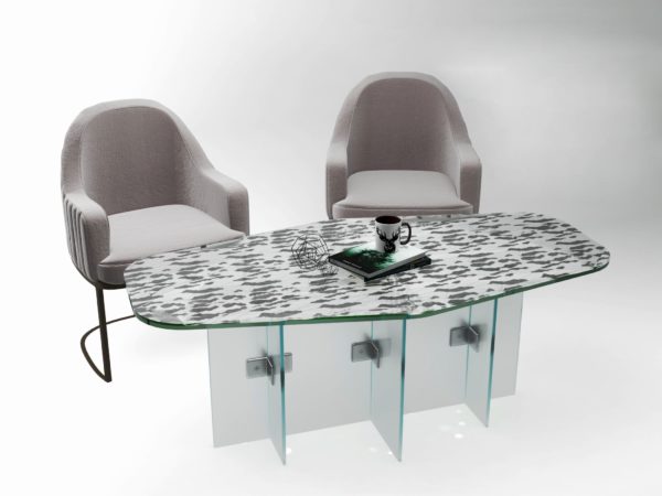 Goudini Glass Coffee Table without interior