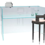 Glass Reception Desk