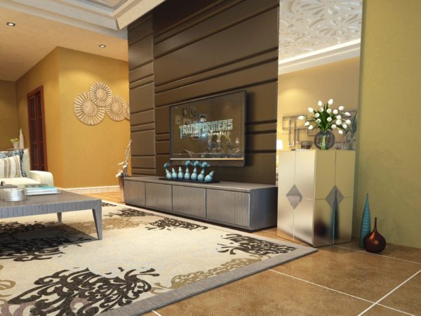 Ariella Mirrored Console Table with another interior