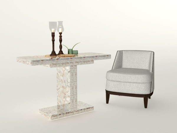 Amiramida Mirrored Console Table without interior