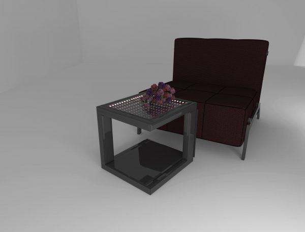 Oblivion Mirrored Coffee Table without interior