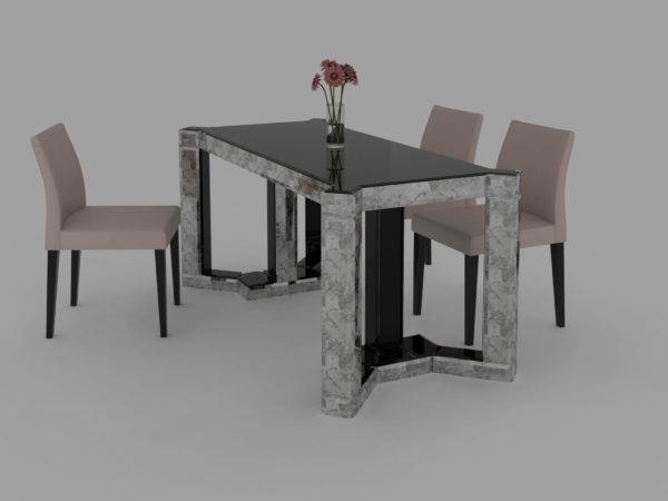 Melbourne Mirrored Dining Table without interior