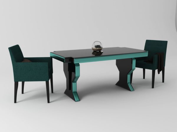 Sommelier Mirrored Dining Table without interior