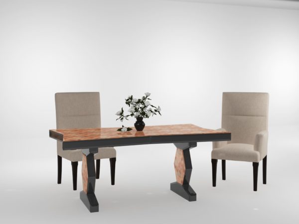Kaprezze Mirrored Dining Table without interior