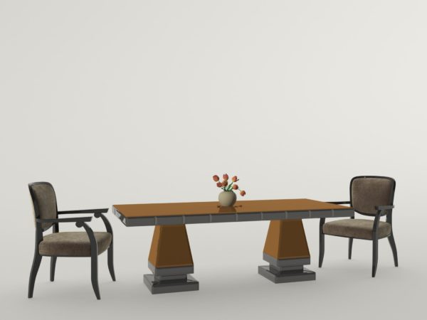 Obelisk Mirrored Dining Table without interior